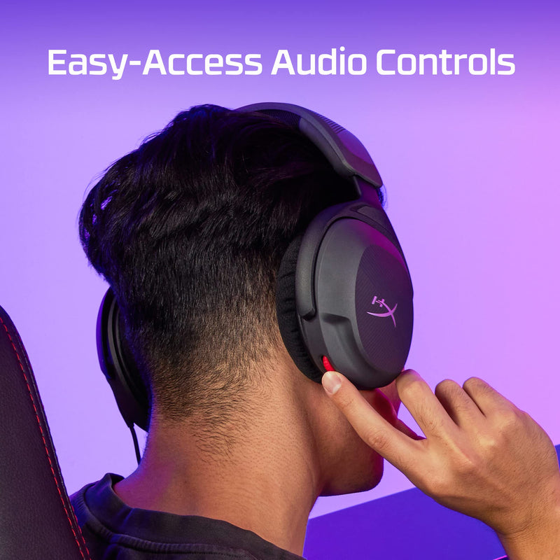 [AUSTRALIA] - HyperX Cloud Stinger 2 Core – PC Gaming Headset, Lightweight Over-Ear Headset with mic, Swivel-to-Mute mic Function, DTS Headphone:X Spatial Audio, 40mm Drivers,Black Black/Red Wired 