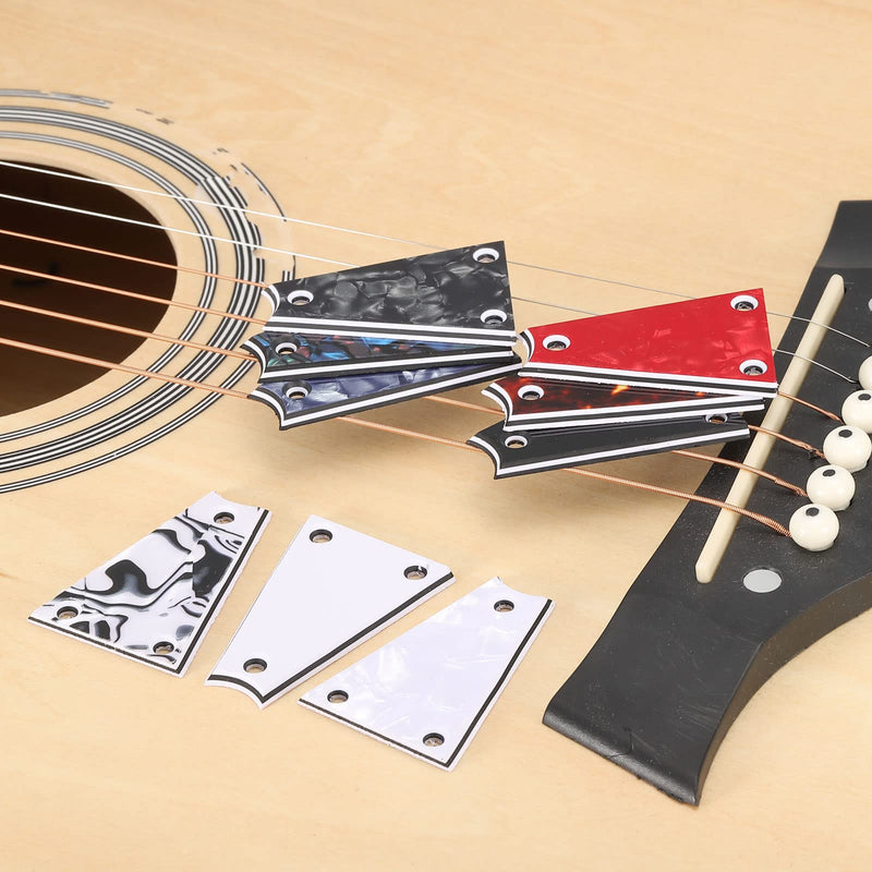 PATIKIL Metal Guitar Rod Cover Plate 3 Ply 3 Holes Black for Electric Guitar Bass Accessory