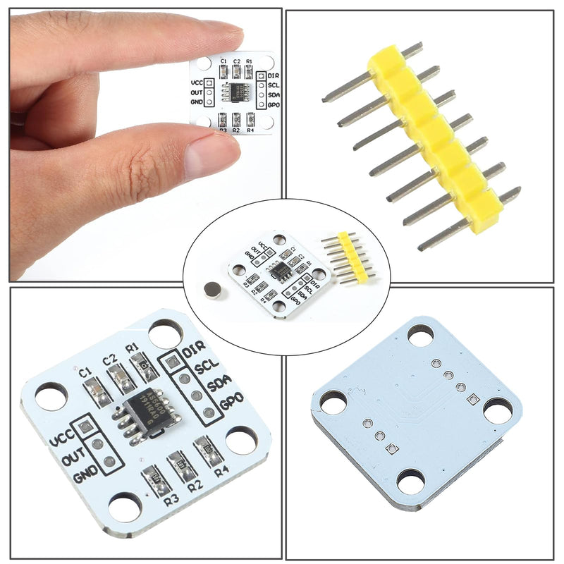 [AUSTRALIA] - 4pcs 12bit High Precision AS5600 Magnetic Encoder, Magnetic Induction Angle Sensor Module, It Comes with a Magnet 
