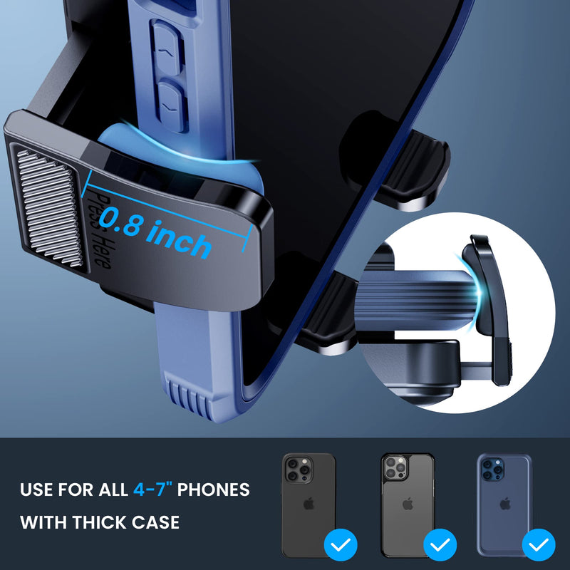 Phone Mount for Car Phone Holder Cell Phone Holder Hands Free Phone Stand for Car Vent Phone Mount Fit iPhone Android Smartphone Universal Air Vent Phone Mount-A