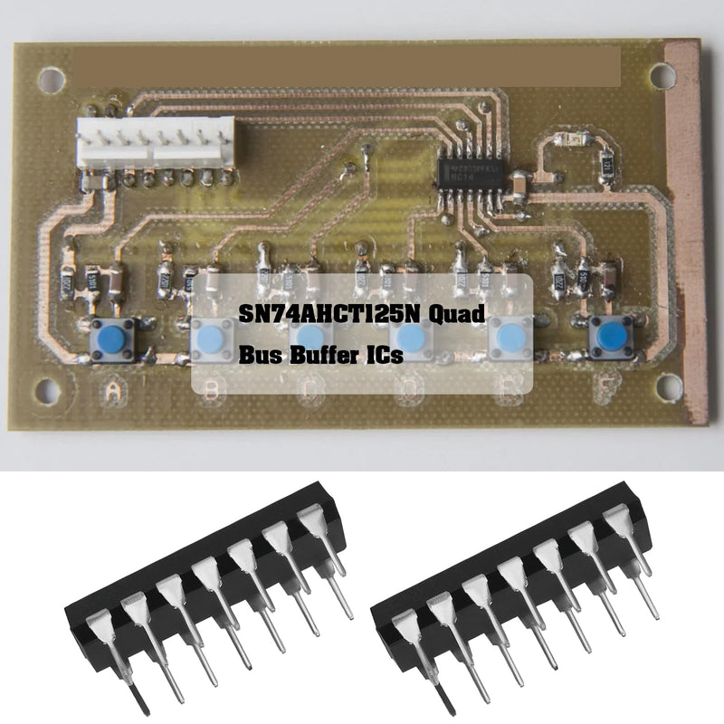 [AUSTRALIA] - Be In Your Mind 5 Sets SN74AHCT125N Quad-Bus Buffer Chips with Three States and Sockets for Buffering Digital Circuits 