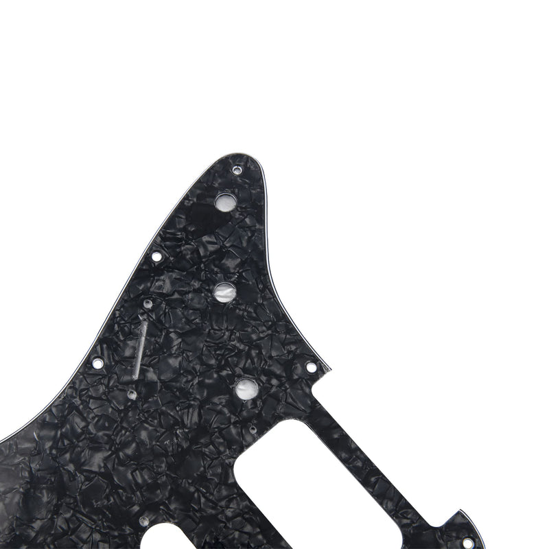 [AUSTRALIA] - 1Pcs Yootones 11 Hole Round Corner HSS Pickguard Guitar BackPlate Set with Pickguard Screws Compatible with USA/Mexican Stratocaster Strat Mounting Open Pickup (4Ply Black Pearl) 4Ply Black Pearl 