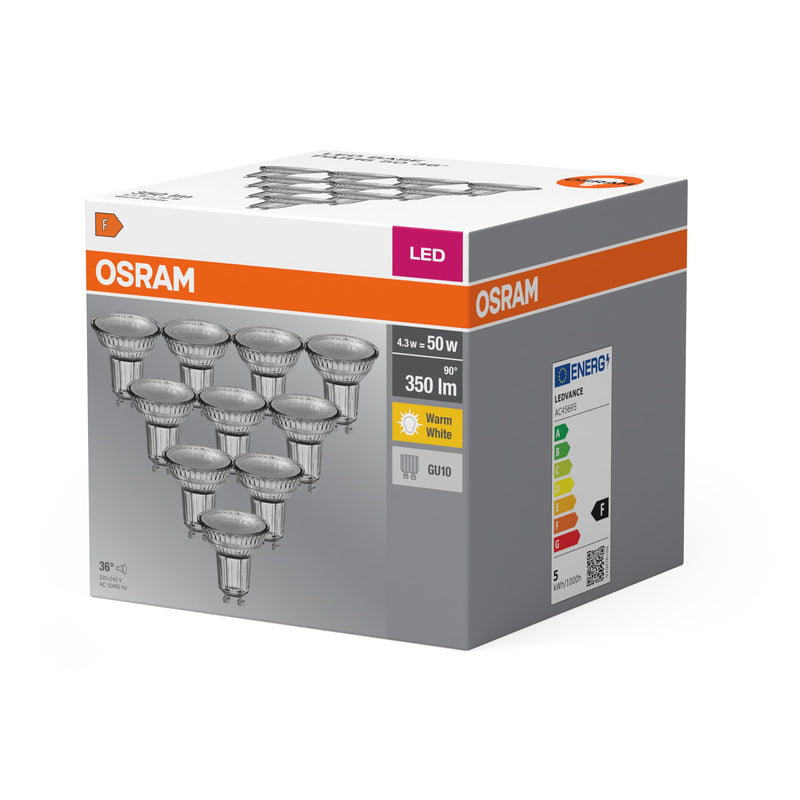 Osram LED light bulb 2700k Warm White 10 pack 50W