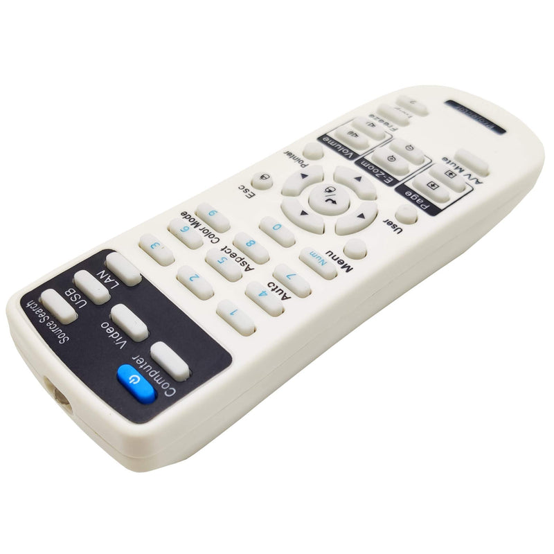 INTECHING 164880600 Projector Remote Control for Epson EX3240, EX5240, EX5250 Pro, EX7240 Pro, EX9200 Pro, VS240, VS340, VS345, PowerLite 1224/1264/ 1284/ S31+/ U32+, Home Cinema 640/ 740HD/ 1040