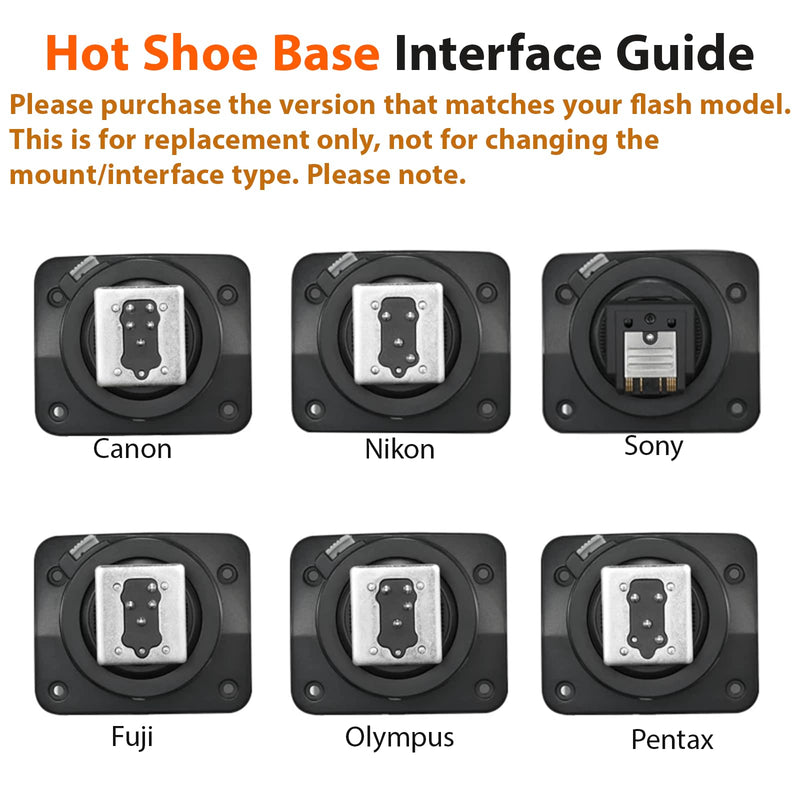 [AUSTRALIA] - Godox V100S Hot Shoe Replacement, Upgraded Metal Flash Speedlight Mounting Foot Repair Part for Sony Cameras V100S Hot Shoe For Sony 