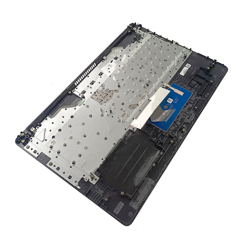 Replacement for HP Pavilion 17-BY 17-CA 17T-BY100 17T-BY200 17Z-CA100 Laptop Upper Case Palmrest Non-Backlit Keyboard Touchpad Assembly Part 17.3" L48409-001 6070B1546701 Top Cover Black