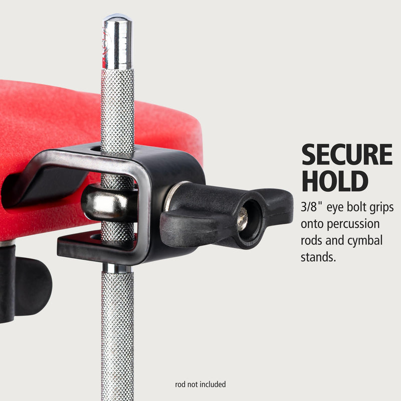 Meinl Percussion Block with Adjustable Mount, Low Pitch – NOT MADE IN CHINA – For Perc Rigs, Drum Set or Marching Band, TWO-YEAR WARRANTY (MPE4R)