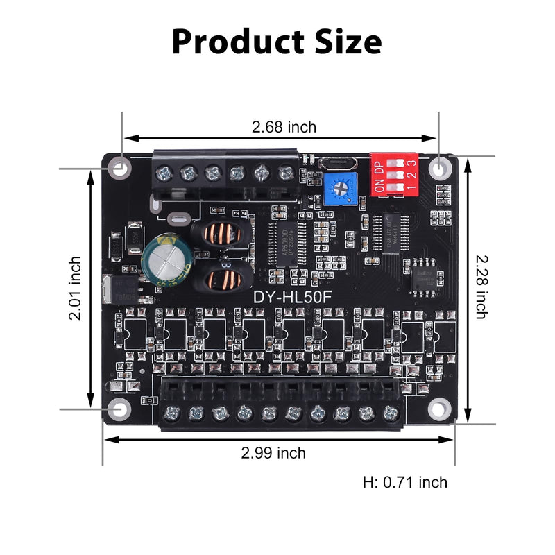 60W Voice Playback Module, PEMENOL DC 9-24V High Power Music Player Mp3 Trigger Amplifier 64Mbit Flash Storage Sound Board Support Sound and Light Alarm Present Electronics DIY 60W Biult-in Storage
