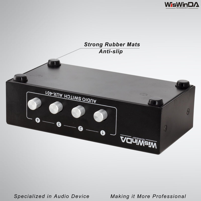 [AUSTRALIA] - 4-in 1-Out RCA 3.5mm AuxAudio Switch Box Audio Converter 4 Channels 1-in 4-Out Passive Audio Selector Switcher Box Connectors (RCA+AUX 4IN-1OUT/1IN-4OUT) RCA+AUX 4IN-1OUT/1IN-4OUT 