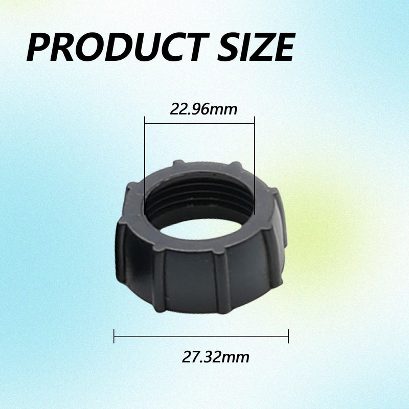 6 Pack Car Phone Mount Replacement Parts Tightening Nut for Replacement Car Mount Screw-On Ball-Joint Fixed Adapter Head Bracket Holder Ring for Camera DVR Camcorder Wireless Phone 17mm