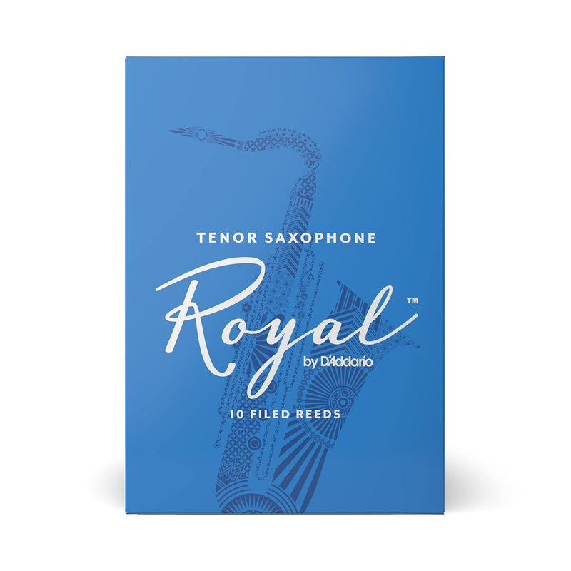 [AUSTRALIA] - D'Addario Woodwinds - Royal Tenor Saxophone Reeds - Tenor Sax Reeds with Strong Spine - Tenor Saxophone Reeds - Great for Classical or Jazz - Strength 3.0, 10-Pack 