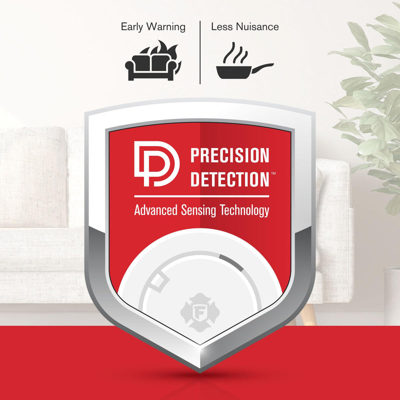 First Alert SMI100, Battery-Operated Smoke Alarm, 2-Pack Precision Detection