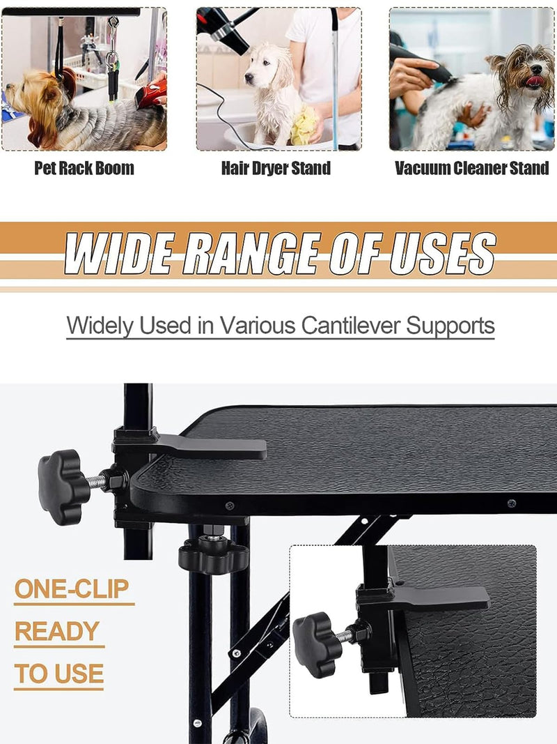 Kalolary Grooming Table Clamps - Adjustable Replacement Aid to Attach Grooming Arms