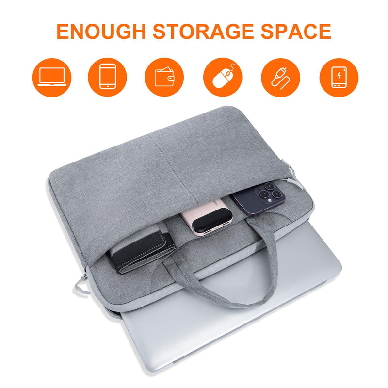 Laptop Bag Shockproof Protective Laptop Case Lightweight Computer Sleeve | Laptop Carrying Case with Front Pocket 12in 13.3in 14in 15in 15.6in 16.1in Computer Bag Waterproof for Men Women Pink 1