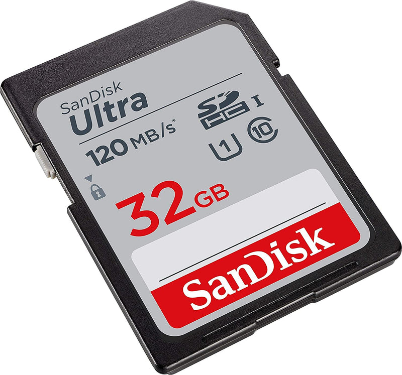 SanDisk Ultra SDHC 32GB SD Card for Camkory Digital Photo Frame Works with 8 Inch, 10 inch, 12 inch Display (SDSDUN4-032G-GN6IN) Bundle with (1) Everything But Stromboli SD & Micro Memory Card Reader