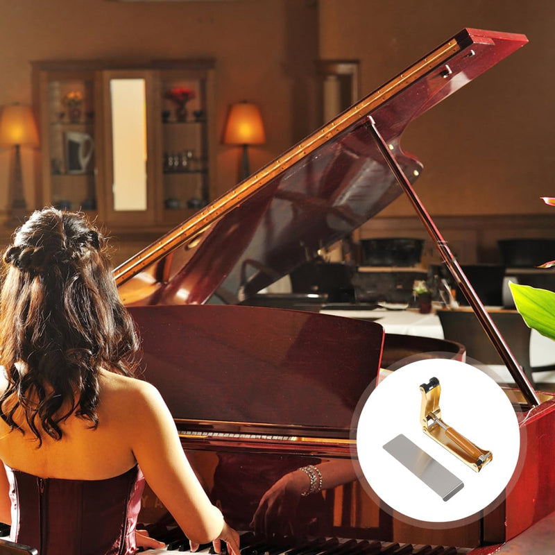 Piano Cover Buffer Device - Metal Finger Protection for 88 Key Piano Golden Slow Fall Control Bumper 9.5X7.5X2.7CM