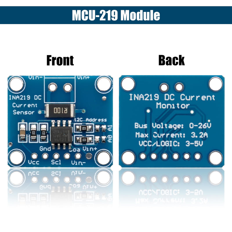 INA219 I2C Sensor Module Binghe 3 Pieces INA219 Zero Point Drift Bidirectional Current Monitoring Sensor Module CJMCU-219 Bidirectional Current Monitoring Sensor I2C Interface Compatible with Arduino