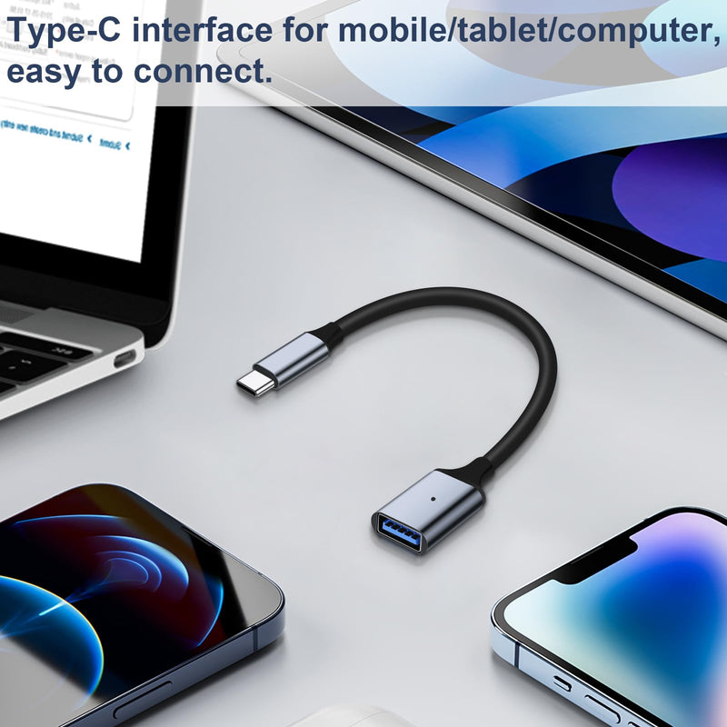 [AUSTRALIA] - USB C to USB 3.0 Adapter [2 Pack], Type C Male to USB Female OTG Cable Thunderbolt3 to USB Adapter Compatible for iPhone 16 Pro Max/16 Plus/16/15 iPad MacBook Pro/Air Samsung Galaxy S24/S23/S22/S21 