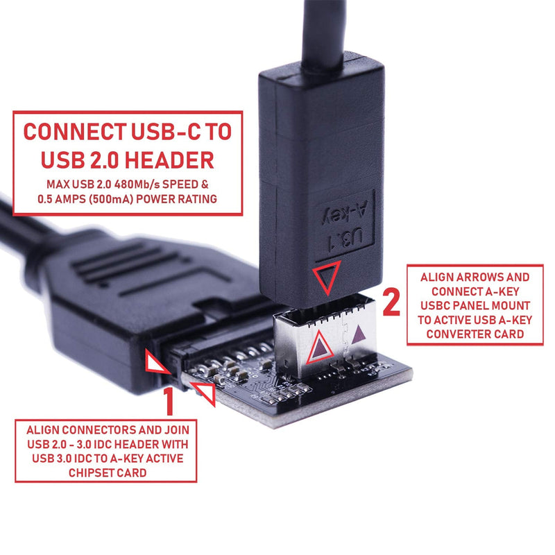 LINKUP USB 2.0 to USB 3.0/3.1 Upgrade Adapter, Noise Reduction, Shielded, 26 cm, Backed by 1-Year Warranty USB 2.0 to USB 3.0 Adapter U2 to U3 Adapter