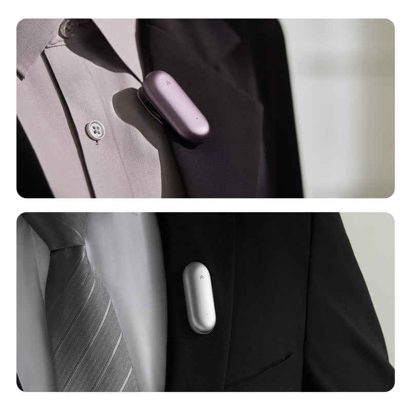 [AUSTRALIA] - Replacement Magnetic Clip and Pin Attachments for Plaud NotePin (*NOT Included), Accessory Replacement Kit Set for NotePin AI Voice Recorder (No Additional Purchases Needed), Purple 