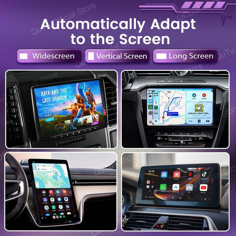CarlinKit Wireless CarPlay & Android Auto Adapter CP2A Pro AI Box | Supports Mainstream Streaming Video (Built-in), Voice Button etc. Easy to use Plug-and-Play, Wired CarPlay to Wireless