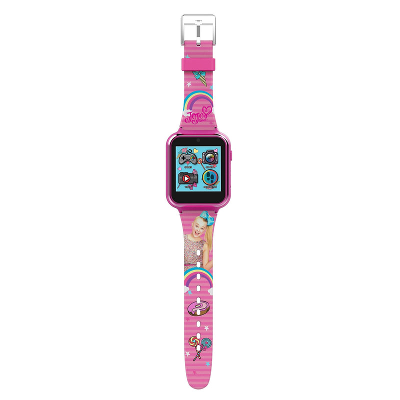 JoJo Siwa Kids Smartwatch with 10 Watch Faces, Step Counter, Selfie and Video Camera, Voice Recorder, Alarm, Timer, Stopwatch, Calculator, Fun Learning Games, and Wallpapers – Fits Wrists 5.5"-8.0"