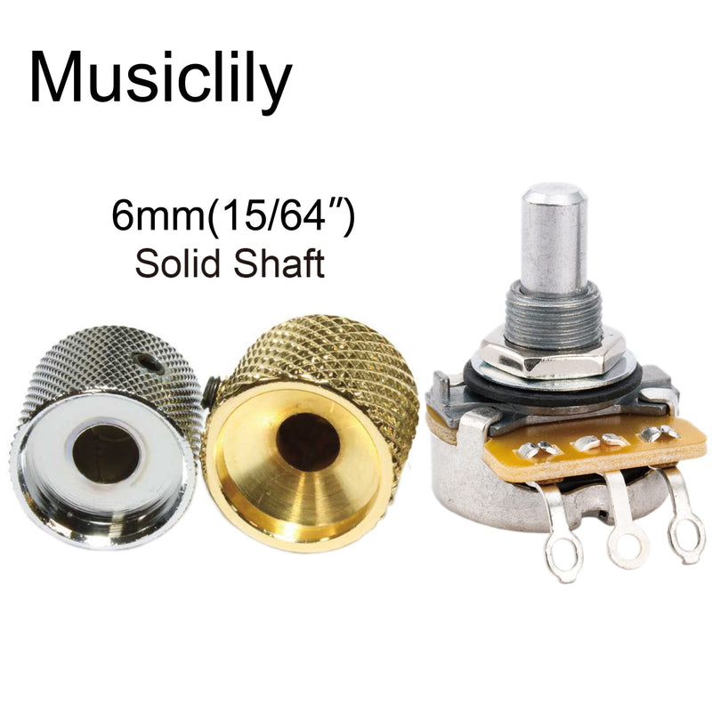 [AUSTRALIA] - Alpha A250K Pots Metric Solid Standard Shaft 9.5mm Audio Taper Potentiometers for Electric Guitar Bass (Set of 10) A250K Solid Shaft 9.5mm 