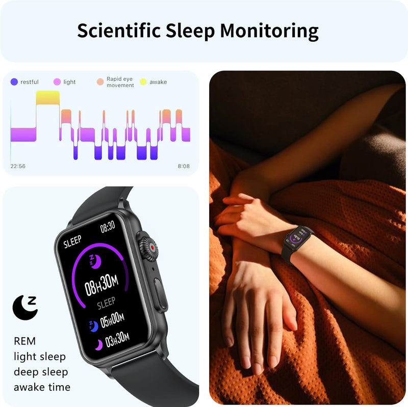 FITVII Fitness Tracker for Women Men, Health and Fitness Wearable with 24/7 Heart Rate, Blood Pressure and Sleep Monitor, Subscription Free Activity Tracker for Android & iPhone