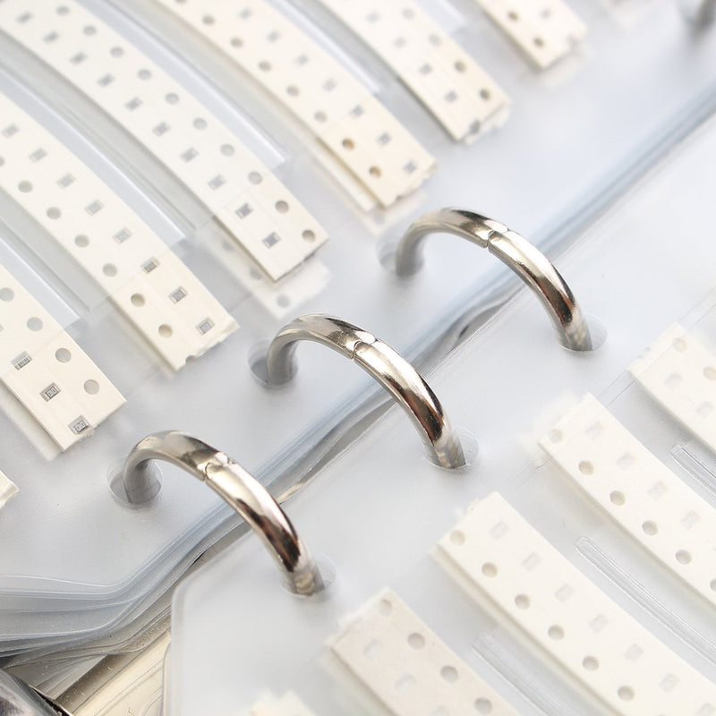 DollaTek 1% 0805 SMD Resistance Assorted Folder (0 Ohm-10M Ohm) 170value x 50pcs = 8500pcs Sample Book 0805 Resistor