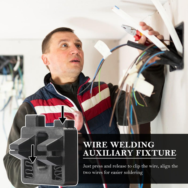 Electric Wire Welding Fixture 2 Pieces Helping Hands Soldering Device for Welding Electric Wires Adjustable Auxiliary Tool Wire Holder for Soldering Repair Tool for Soldering Clamps