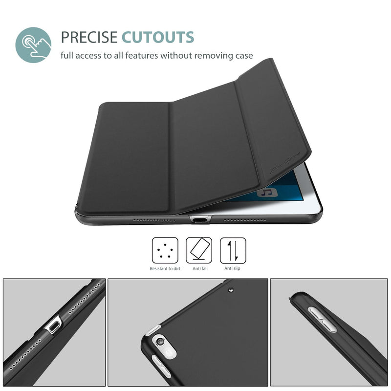 Smart Case for 10.5” iPad Air 3rd Generation 2019 / iPad Pro 2017, Slim Stand Cover with Translucent Frosted Back for iPad Air 3 -Black Black