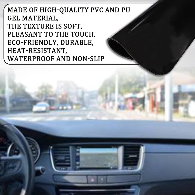 [AUSTRALIA] - Car Dashboard Anti-Slip Mat, Car Dashboard Accessories Multifunctional Non-Slip Rubber Pad, 10.6"×5.9" Adhesive Sticky Dashboard Gripping Mat for Cell Phones, Sunglasses(Leather Texture) Leather Texture 