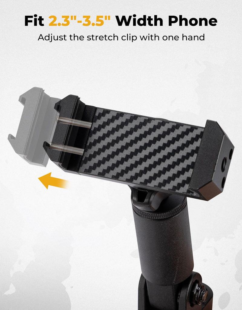 KEMIMOTO 2023+ 950 G2 Phone Mount CNC Material 360° Adjustable Aluminum | Compatible with 2023+ CFMOTO ZForce 950 Sport & Trail / ZForce 800 Trail G2, Heavy Duty UTV Phone Holder Easy Installation