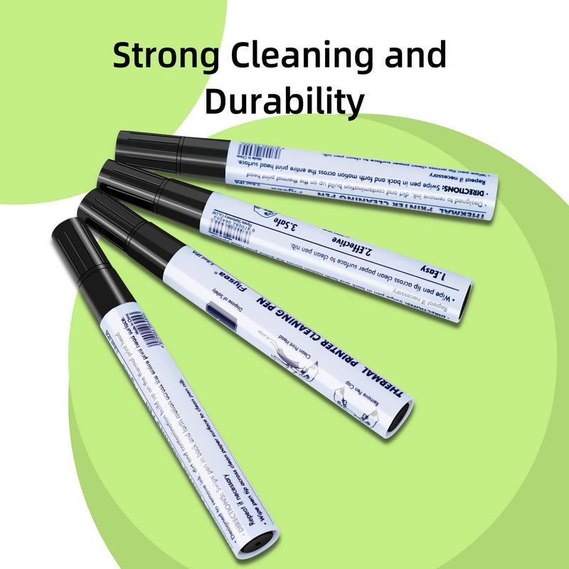 Thermal Printer Printhead Cleaning Pen for Thermal Receipt Shipping Label POS Card Printer Cleaner 4pcs 4