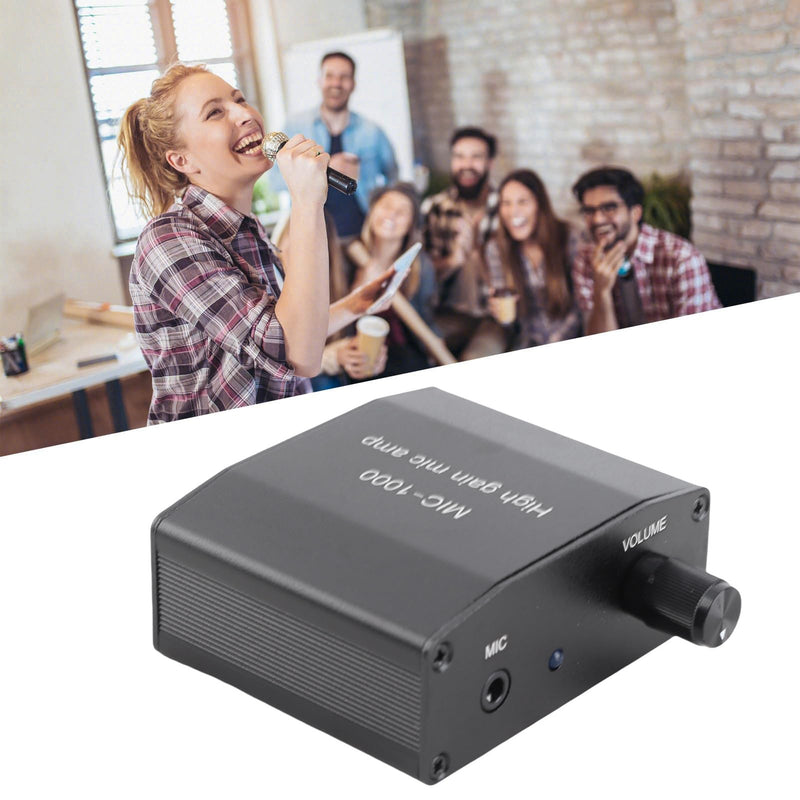 DC 5V Microphone Amplifier Mic Audio Amp High Gain 1000 Times Amplification Accessory Set Kit