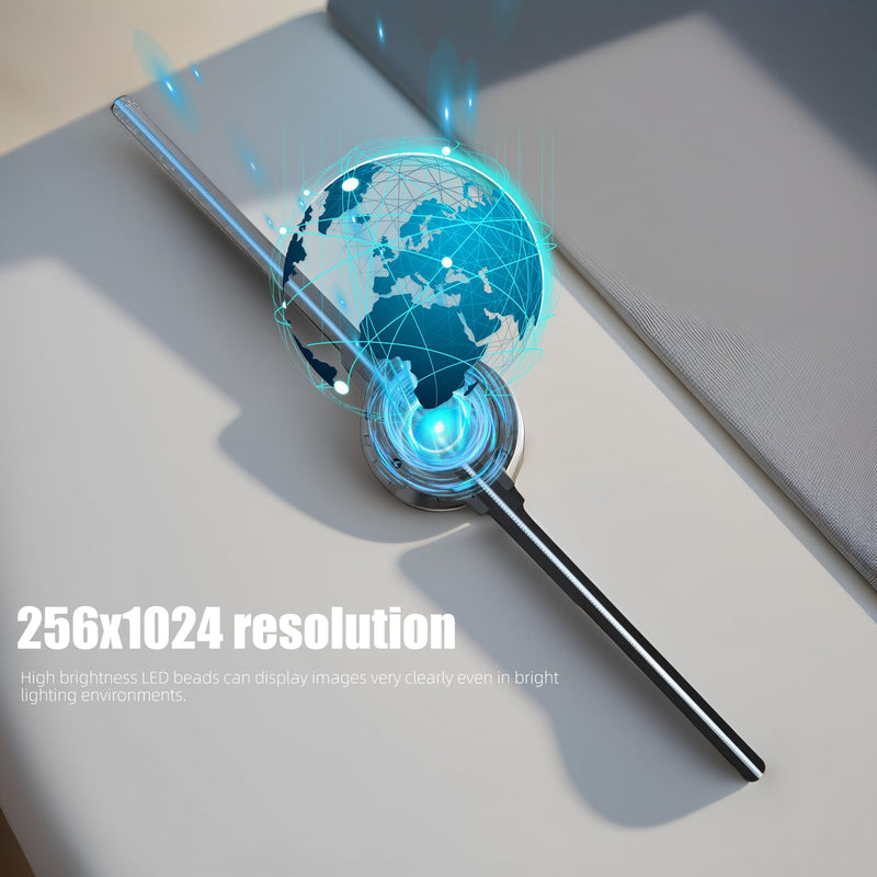 [AUSTRALIA] - 3Dhologramfan 19.7 “, LED Holographic Display Fan for Commercial Advertising, App/PC/WiFi/Bluetooth, 3Dhologram Projector Fan for Store, Holiday, Retail & Trade Show Display with 1500 Video Library 