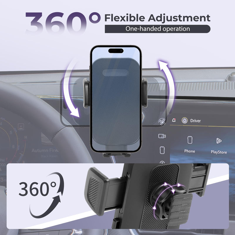 8Inch Car Phone Holder Mount Compatible with Nissan Rogue S/SV 2021-2026,Altima 2.5 SR 2019-2025/Sentra SR/SV 2020-2025(Not Fit S) Accessories Custom Screen & Mobile Phone 360°Adjustable Cell Phone Compatible with Rogue 21-25& Altima & Sentra 20-25