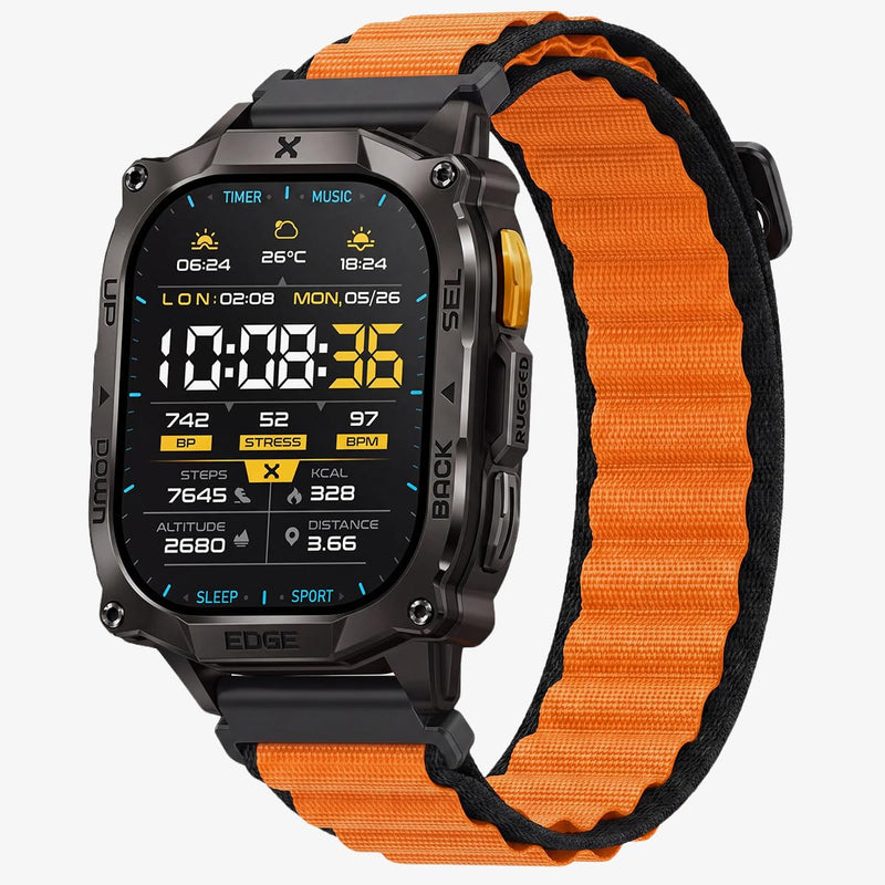 CARBINOX Band Durable 22mm Compatible Smartwatches Adjustable, Secure Fit Multi-Color 6 Pack