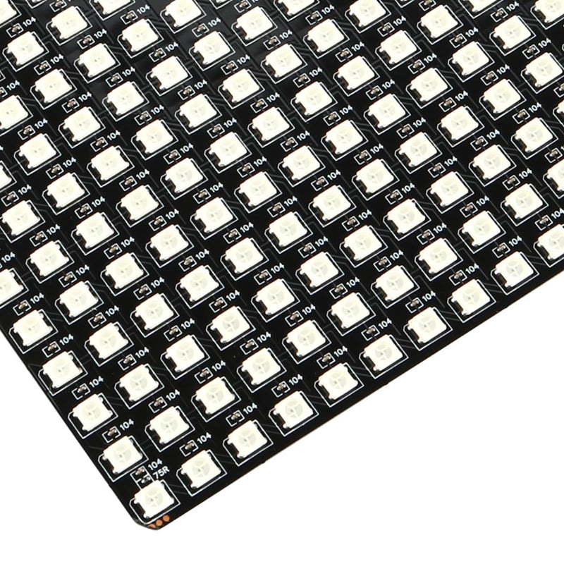 Ieron RGB Panel WS2812B 16 x 16 Pixels, Flexible Module, Individually Addressable Full Colour DC5V Smart Light Display for Creative Installations and Projects