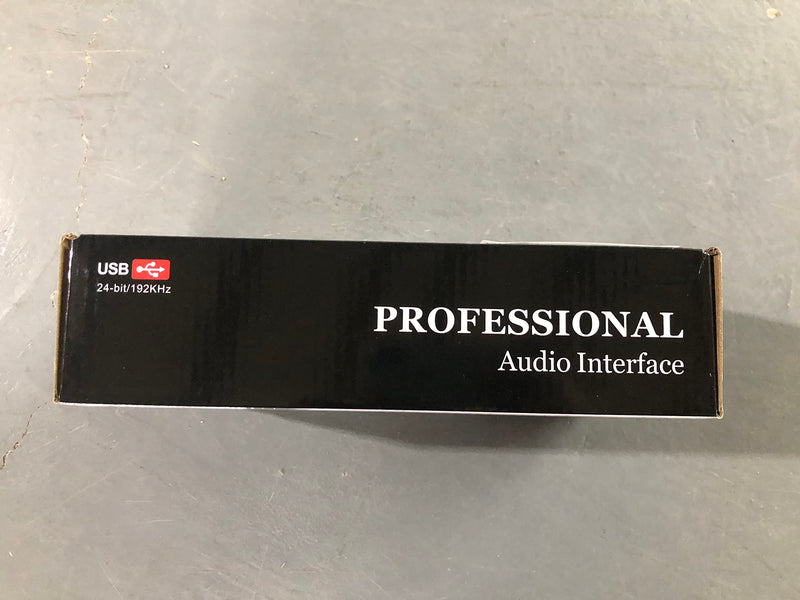 Depusheng RX2 usb audio interface computer recording sound card, home studio audio interface, can connect 48V condenser microphone, guitar recording