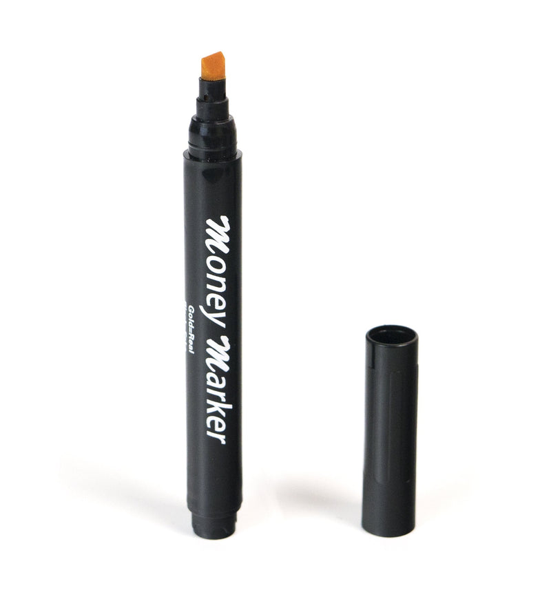 Money Marker (5 Counterfeit Pens) - Counterfeit Bill Detector Pen with Upgraded Chisel Tip - Detect Fake Counterfit Bills, Universal False Currency Pen Detector Pack 1
