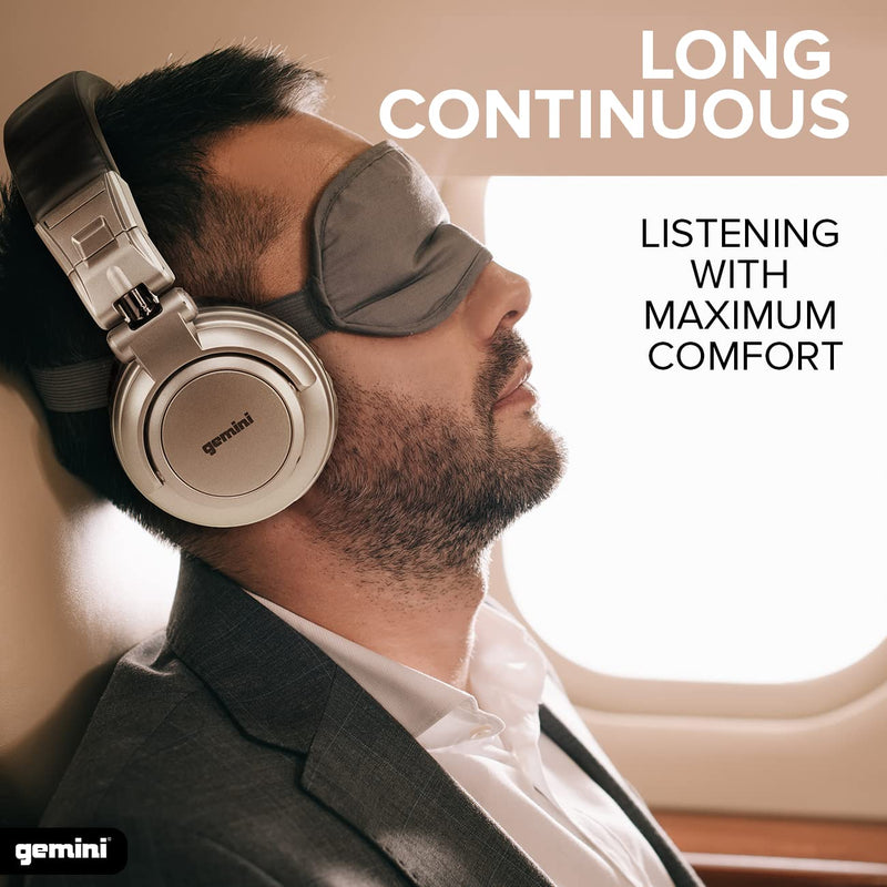 Gemini Sound DJX-500 Professional DJ Headphones, Over-Ear, Wired, 90°/180° Rotating Joints, 57mm Drivers, Padded Ear Cups - Ideal for Studio Monitoring