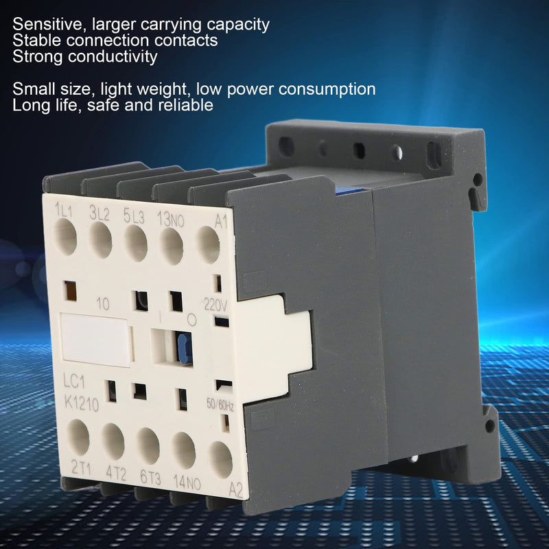 [AUSTRALIA] - AC Contact 3 Pole 4 N/O Thickened Silver Contacts 220 V 12 A Industrial Electrical Contactor for Power Distribution 