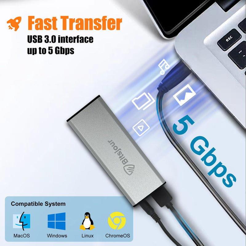 MacBook Pro SSD Enclosure 7+17 Pin, USB 3.0 5Gbps Hard Drive External Case for Apple MacBook Pro Retina A1425 EMC 2557/2672(Late 2012-Early 2013), A1398 EMC 2512/2673(Mid 2012-Early 2013 Enclosure for 7+17 Pin MacBook Pro SSD