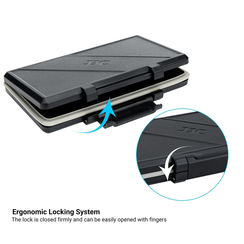 4 Slots CF Card Holder, Water-Resistance Anti-Shock Compact Flash Card Case Storage for Canon 400D 350D 50D 40D 30D 7D Mark II 7D 5DS R 5D Mark IV III II 1D Mark II Nikon D810 D800