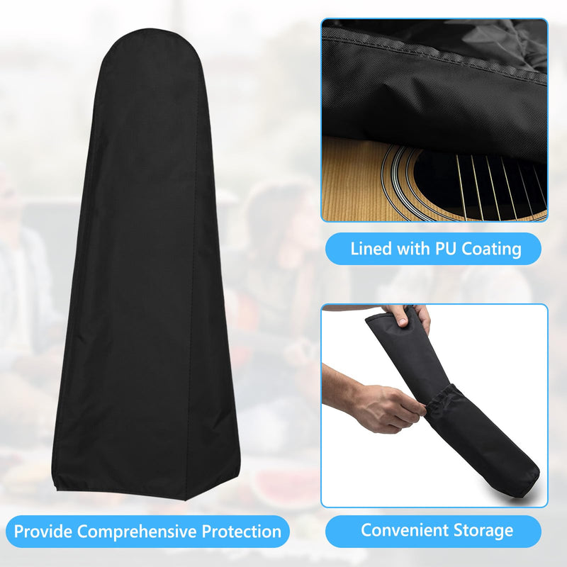 Guitar Dust Cover Protective and Storage for Acoustic Electric and Bass Guitars from Sun Dust Dirt UV Rays Moisture Water Resistant Oxford Fabrics 17"L x 5"W x 43"H Black 43 x 17 x 5 inches