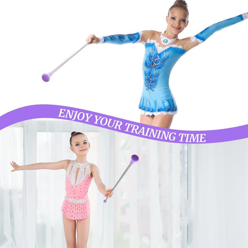 Twirling Baton Unisex Kids' Gymnastics Dance Baton Metal Baton Marching Band Baton Parade Baton Stick for Talent Shows, Artistic Dancing, Baton Twirling, 24 Inch Purple