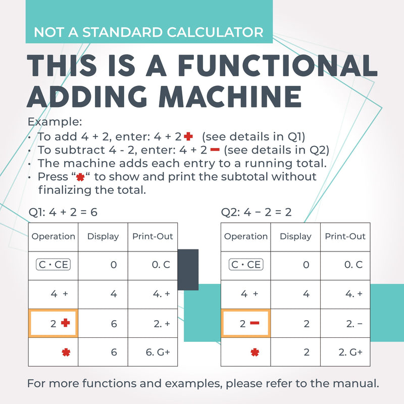 CATIGA Printing Calculator with Tape Print Out - 10 Key Adding Machine with Paper Roll, Desktop Electric Calculator for Accounting, Business, Finance, Home Office Use CP90A 3) Silver Pro