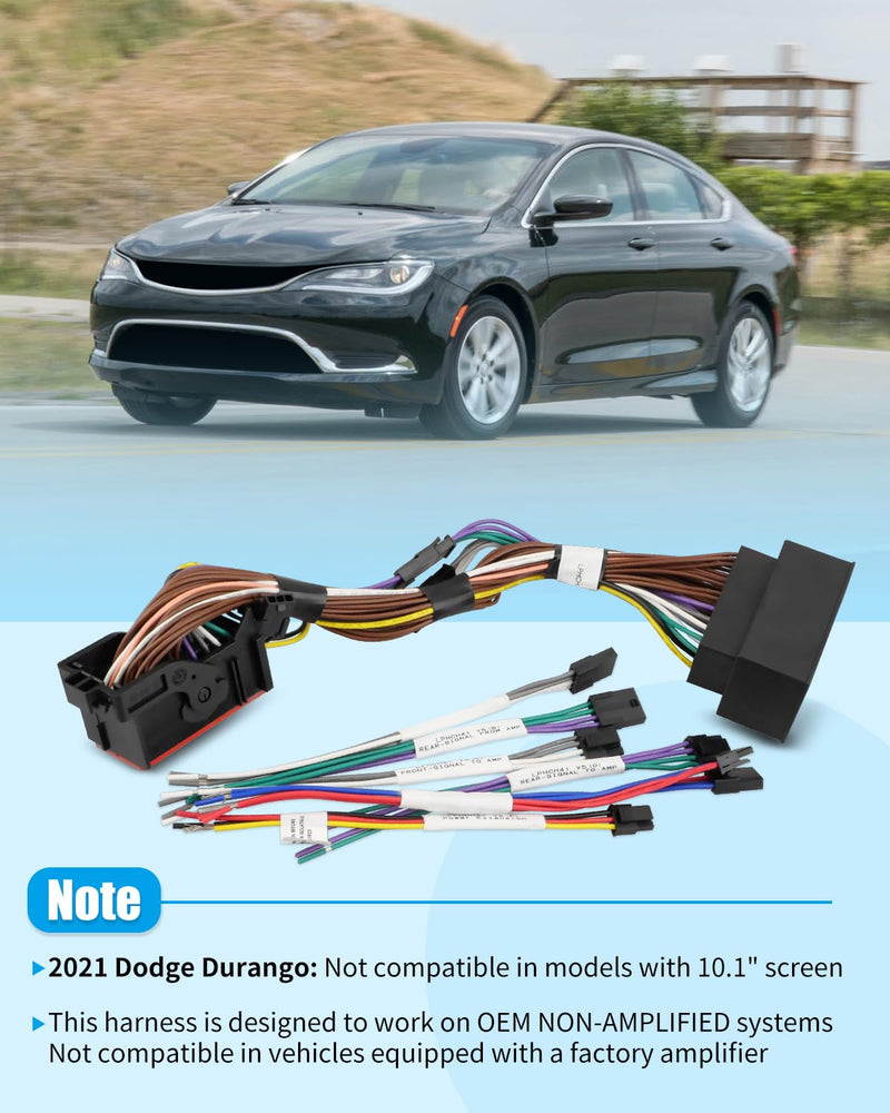 Advanced Audio Integration T-Harness Fit for Chrysler/Dodge/Jeepfor Select 2013 and up Non-Amplified LPHCH41, Simplifies Aftermarket Audio Installation, Replace LPHCH41