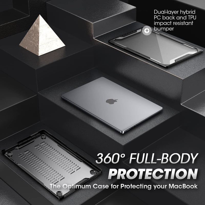SUPCASE Unicorn Beetle Case for MacBook Pro 14 Inch M3 / M3 Pro / M3 Max (2023) & M2 Pro / M2 Max A2779 (2023) & M1 Pro / M1 Max A2442 (2021), Hard Shell Protective Cover for MacBook Pro 14" (Black) Black